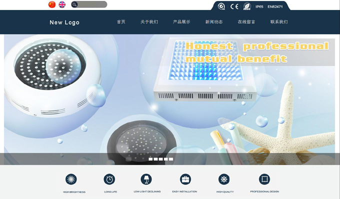 东莞网站设计作品赏析_乐普兰电子科技企业网站